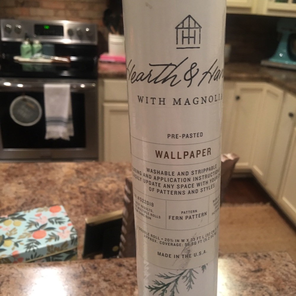 Hearth and Hand fern pattern wallpaper